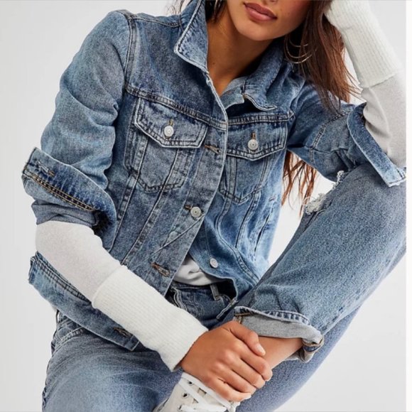 Free People Jackets & Blazers - Free People Rumors Denim Jacket